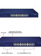 Суич PLANET 24P GBIT Fanless комутатор GSW-2401 /0702030241