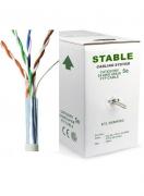 FTP LAN кабел за интернет и компютърна мрежа cat5e STABLE 4х2х0.51 CU на метър /0133020003